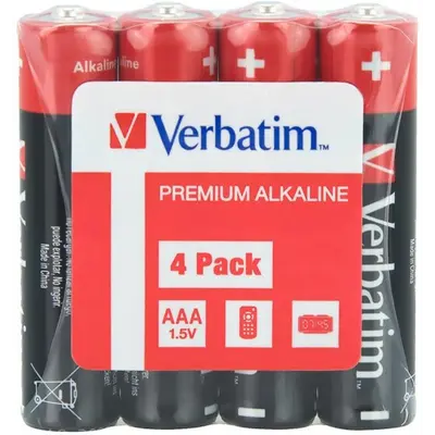 Батарейка Verbatim Alkaline AAA/LR03 4шт