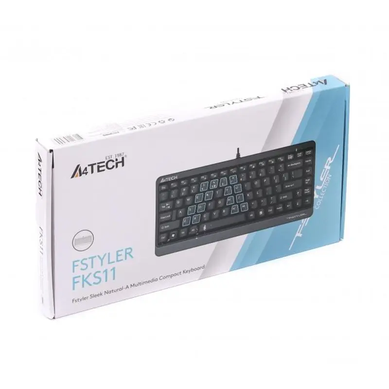Клавіатура A4Tech Fstyler FKS11 Grey Клавіатура A4Tech Fstyler FKS11 Grey