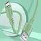 Кабель ColorWay USB - micro USB (M/M), soft silicone, 2.4 А, 1 м, Green (CW-CBUM042-GR)