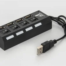 Концентратор 1stCharge HUB1ST20401, 4хUSB2.0, Black