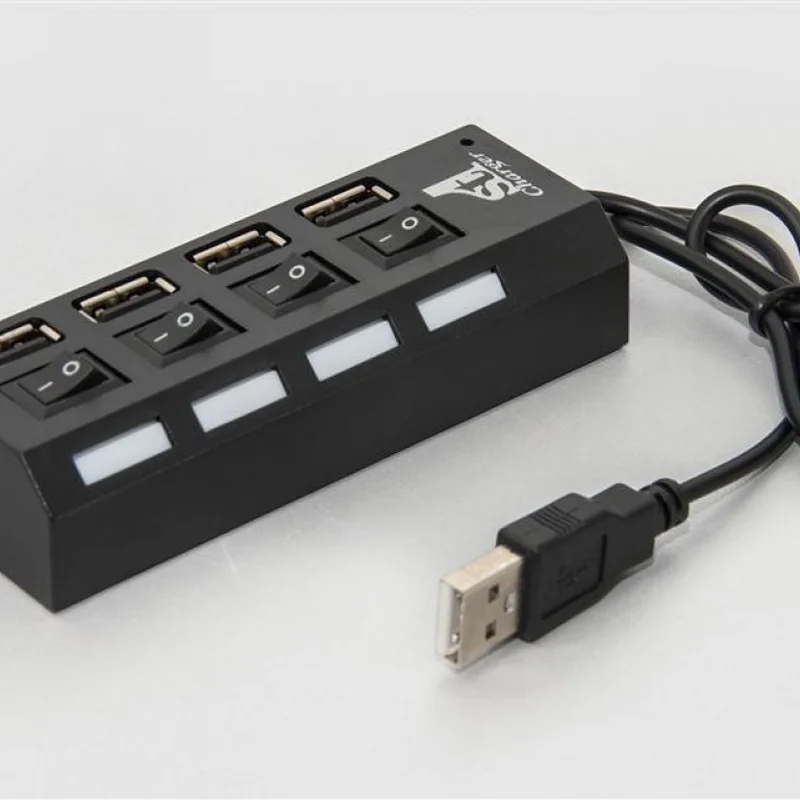 Концентратор 1stCharge HUB1ST20401, 4хUSB2.0, Black