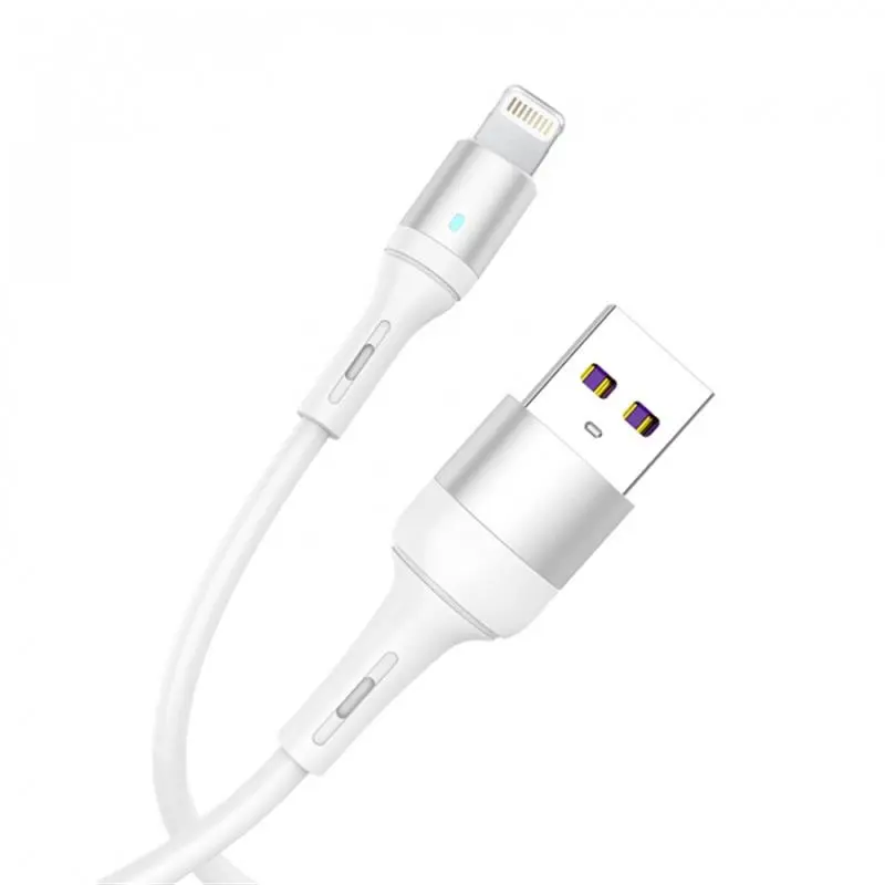 Кабель SkyDolphin S06L LED Smart Power USB - Lightning (M/M), 1 м, White (USB-000555) Кабель SkyDolphin S06L LED Smart Power USB - Lightning (M/M), 1 м, White (USB-000555)