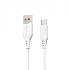 Кабель SkyDolphin S61T USB - USB Type-C (M/M), 1 м, White (USB-000445)