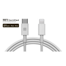 Кабель REAL-EL USB Type-C - Lightning (M/M), 2 м, White (EL123500058)