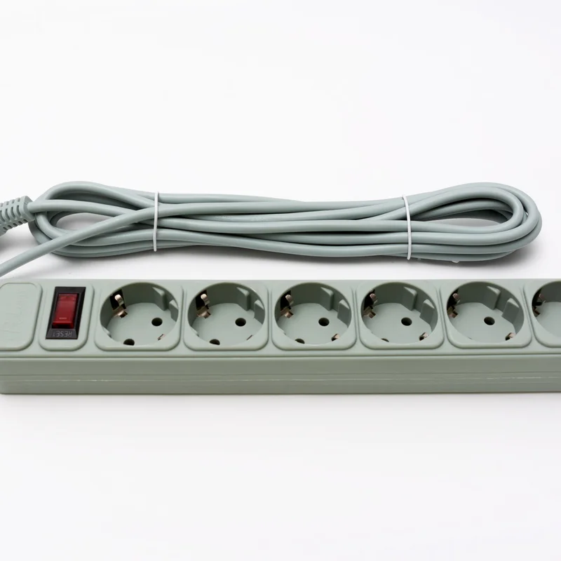 Фільтр живлення ProLogix (PRS-075P6-45G) 0.75 мм, 6 розеток, 4.5 м, сірий