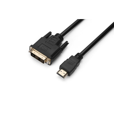 Кабель Prologix Premium HDMI - DVI V 1.3 (M/M), Single Link, 18+1, 3 м, Black (PR-HDMI-DVI-P-01-30-3m)