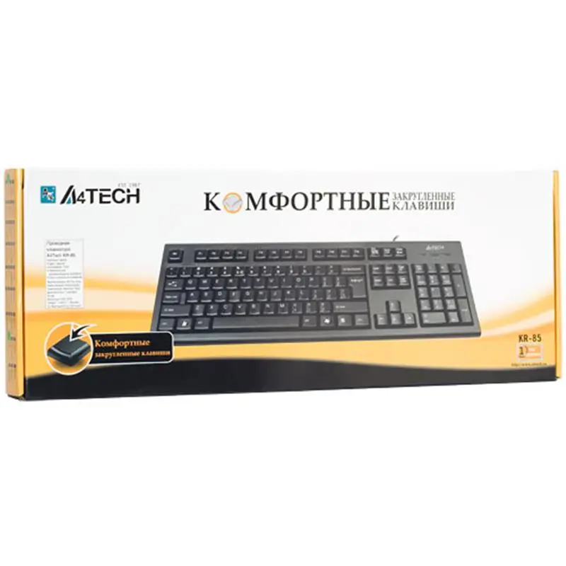 Клавіатура A4Tech KR-85 USB Black Клавіатура A4Tech KR-85 USB Black