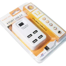 Концентратор USB 2.0 Voltronic YT-HWS4-W/08646, 4хUSB2.0, White