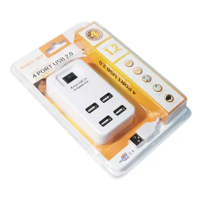 Концентратор USB 2.0 Voltronic YT-HWS4-W/08646, 4хUSB2.0, White