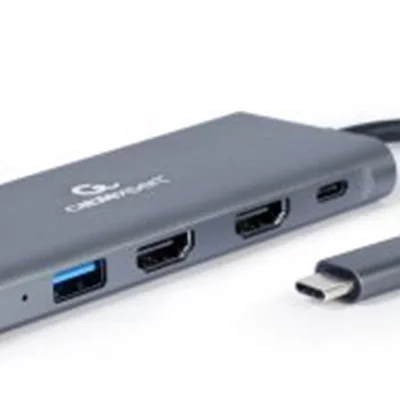 Док-станція Cablexpert USB-C 3-в-1 (A-CM-COMBO3-01)