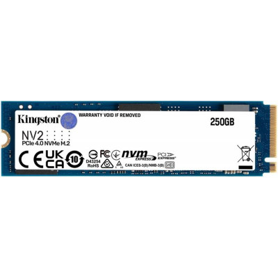 Накопичувач SSD 250GB M.2 NVMe Kingston NV2 M.2 2280 PCIe Gen4.0 x4 (SNV2S/250G)