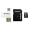 Карта пам`ятi MicroSDHC 16GB UHS-I Class 10 GOODRAM + SD-adapter + OTG Card reader (M1A4-0160R12)