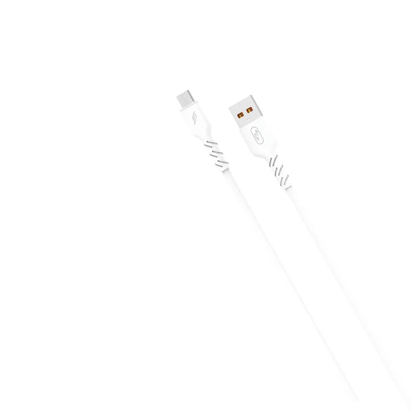 Кабель SkyDolphin S07V TPE High Elastic Line USB - micro USB (M/M), 1 м, White (USB-000597)