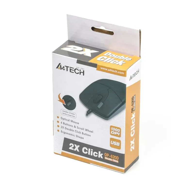 Миша A4Tech OP-620D Black Миша A4Tech OP-620D Black