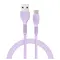Кабель ACCLAB AL-CBCOLOR-T1PP USB-USB Type-C 1.2м Purple (1283126518270)