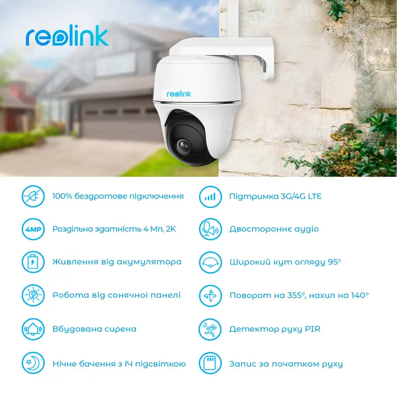 IP камера Reolink Go PT Plus IP камера Reolink Go PT Plus
