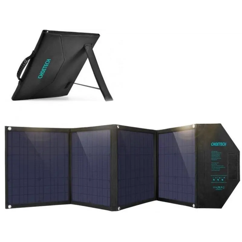 Сонячний зарядний пристрій Choetech 80W (158x41см) USB 5V/2.4A + 5V/2.4A QC3.0 + USB-C PD3.0 (30W) (SC007) Сонячний зарядний пристрій Choetech 80W (158x41см) USB 5V/2.4A + 5V/2.4A QC3.0 + USB-C PD3.0 (30W) (SC007)