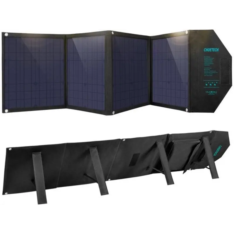 Сонячний зарядний пристрій Choetech 80W (158x41см) USB 5V/2.4A + 5V/2.4A QC3.0 + USB-C PD3.0 (30W) (SC007) Сонячний зарядний пристрій Choetech 80W (158x41см) USB 5V/2.4A + 5V/2.4A QC3.0 + USB-C PD3.0 (30W) (SC007)