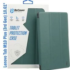 Чохол-книжка BeCover Soft Edge для Lenovo Tab M10 Plus TB-125F (3rd Gen)/K10 Pro TB-226 10.61" Dark Green (708368)