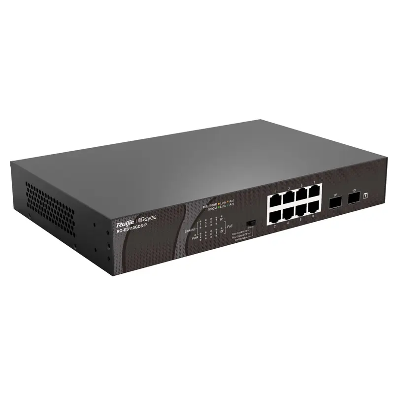 Комутатор Ruijie Reyee RG-ES110GDS-P Комутатор Ruijie Reyee RG-ES110GDS-P