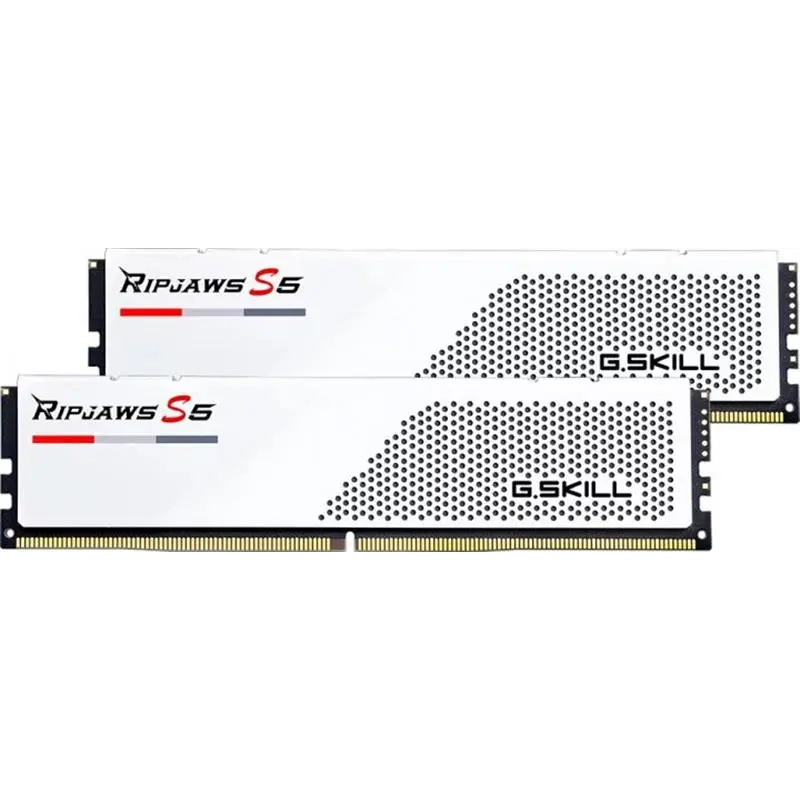 Модуль пам`ятi DDR5 2x16GB/5200 G.Skill Ripjaws S5 White (F5-5200J3636C16GX2-RS5W)
