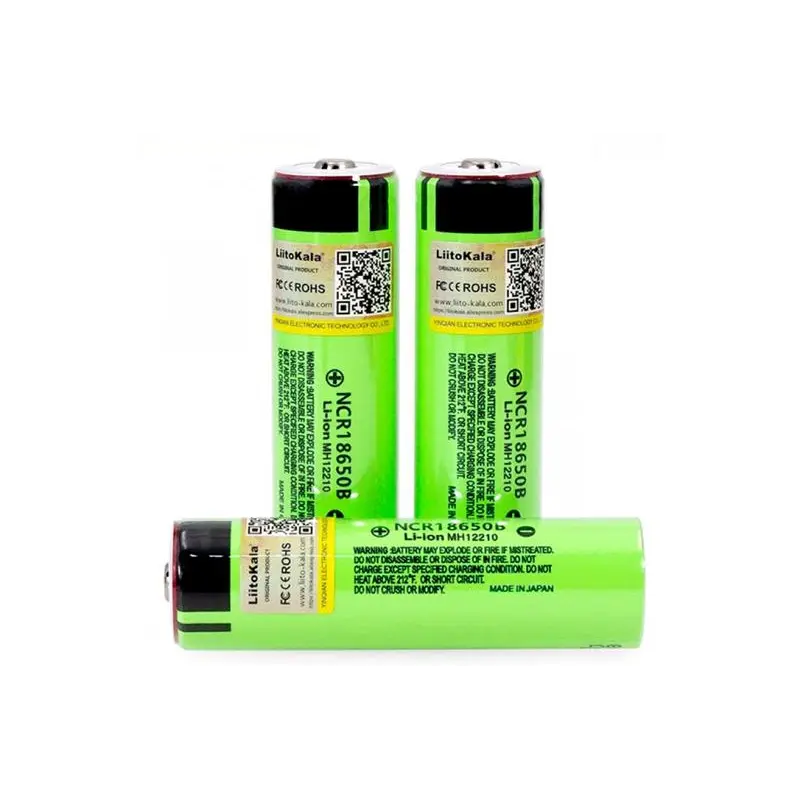 Акумулятор LiitoKala 18650 Li-Ion 3400 mAh Green (з захистом)