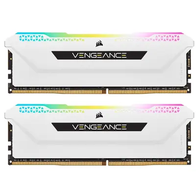 Модуль пам`ятi DDR4 2x16GB/3600 Corsair Vengeance RGB Pro SL White (CMH32GX4M2D3600C18W)