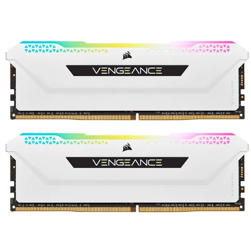 Модуль пам`ятi DDR4 2x16GB/3600 Corsair Vengeance RGB Pro SL White (CMH32GX4M2D3600C18W)