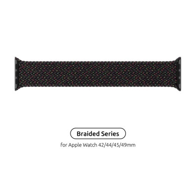 Ремінець Armorstandart Braided Solo Loop для Apple Watch 42mm/44mm/45mm/49mm Black Unity Size 6 (148 mm) (ARM64907)