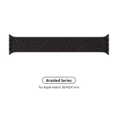 Ремінець Armorstandart Braided Solo Loop для Apple Watch 38mm/40mm/41mm Black Unity Size 6 (144 mm) (ARM64896)