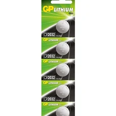 Батарейка GP Batteries CR-2032 bat(3B) Lithium 5 шт (CR2032-2CPU5)