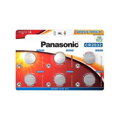 Батарейка Panasonic CR 2032 BL 6шт