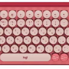 Клавiатура бездротова Logitech Pop Wireless Heartbreaker Rose (920-010737)
