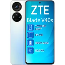 Смартфон ZTE V40s 6/128GB Dual Sim Blue