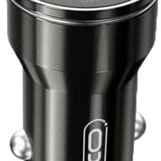 Автомобільний зарядний пристрій XO CC48 Smart Metal (2USB, 2.4A) Black (XO-CC48m-BK) + кабель microUSB