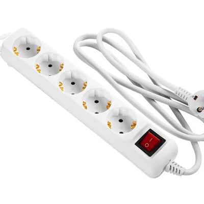 Фільтр живлення 2Е (2E-U05ESM1.5) 5хSchuko, 1.5 м, білий