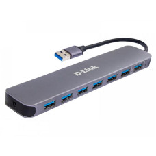 Концентратор USB3.0 D-Link DUB-1370/B2A Black 7хUSB3.0