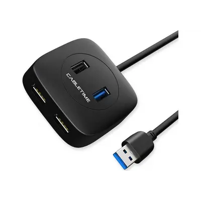 Концентратор USB Cabletime 4-Ports, USB3.0 + USB2.0 + Micro B з живленням (CB43B)