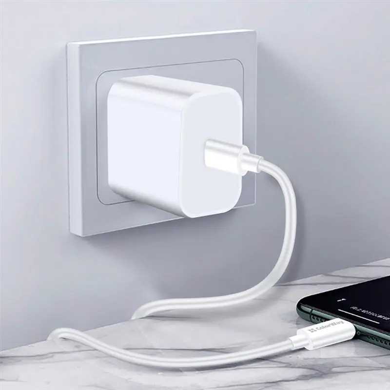 Кабель ColorWay USB Type-C - USB Type-C (M/M), PD Fast Charging 65W, 3.0 А, 2 м, White (CW-CBPDCC056-WT) Кабель ColorWay USB Type-C - USB Type-C (M/M), PD Fast Charging 65W, 3.0 А, 2 м, White (CW-CBPDCC056-WT)