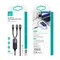 Кабель Usams US-SJ550 U71 USB Type-C - Lightning + USB Type-C, 100W, 1.2 м, Black (6958444977065)