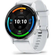 Смарт-годинник Garmin Venu 3 Silver Stainless Steel Bezel with Whitestone Case and Silicone Band (010-02784-50)