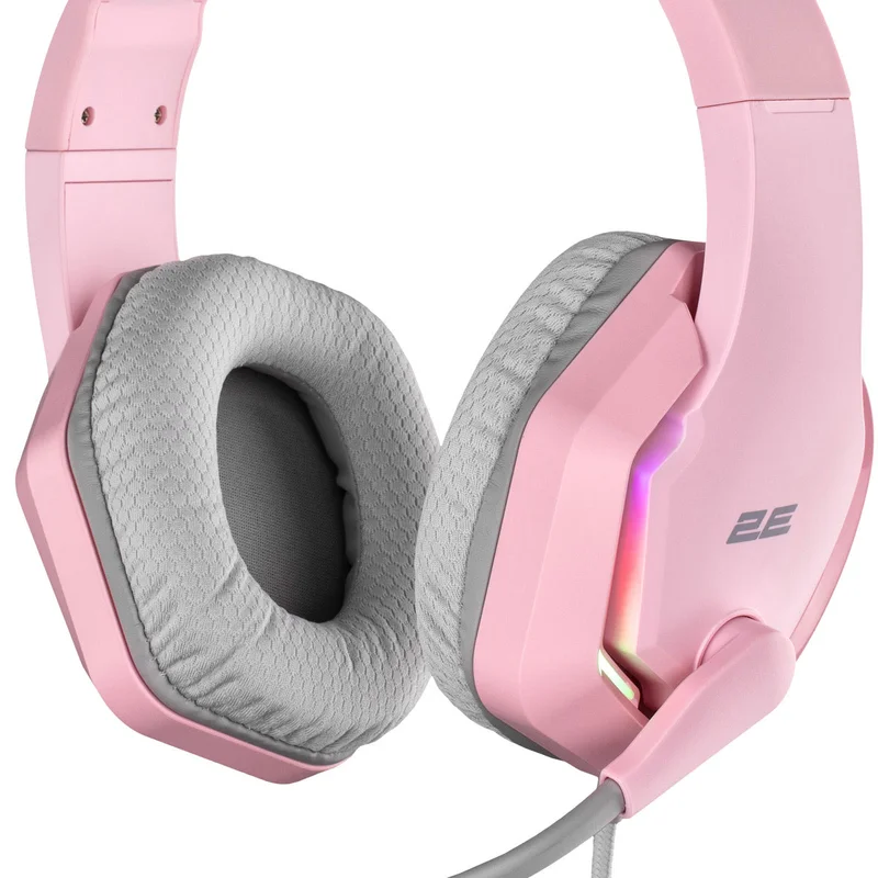 Гарнітура 2E Gaming HG315 RGB USB 7.1 Pink (2E-HG315PK-7.1)