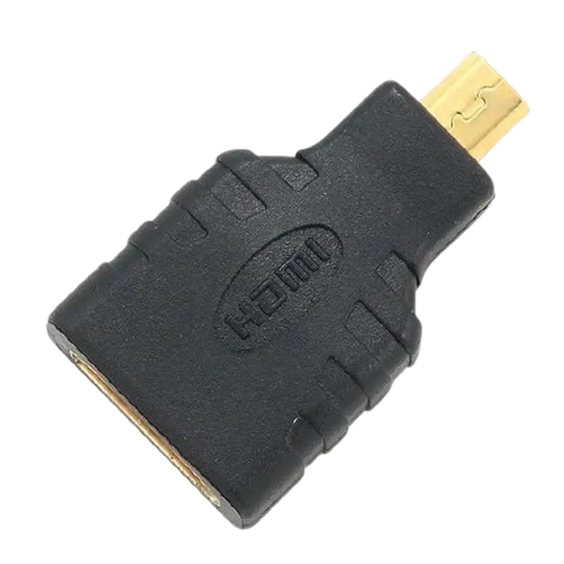 Адаптер Cablexpert HDMI - microHDMI (F/M), чорний (A-HDMI-FD) Адаптер Cablexpert HDMI - microHDMI (F/M), чорний (A-HDMI-FD)