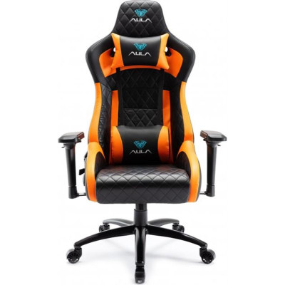 Крісло для геймерів Aula F1031 Gaming Chair Black/Orange (6948391286211)