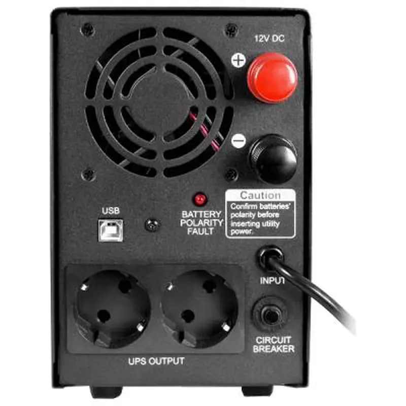 Джерело безперебійного живлення Powercom INF-500, 2 x євро, USB, під зовн. АКБ, з правильною синусоїдою (00210197) Джерело безперебійного живлення Powercom INF-500, 2 x євро, USB, під зовн. АКБ, з правильною синусоїдою (00210197)