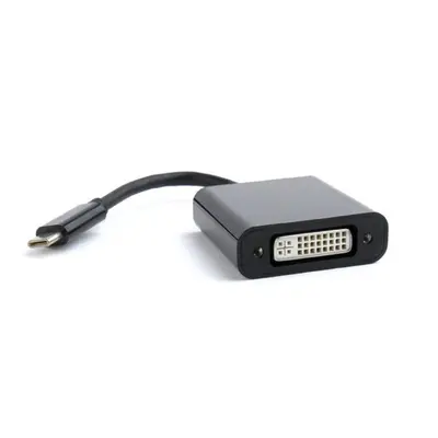 Адаптер Cablexpert USB Type-C - DVI (M/F), 0.15 м, чорний (A-CM-DVIF-01) Адаптер Cablexpert USB Type-C - DVI (M/F), 0.15 м, чорний (A-CM-DVIF-01)
