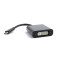 Адаптер Cablexpert USB Type-C - DVI (M/F), 0.15 м, чорний (A-CM-DVIF-01)