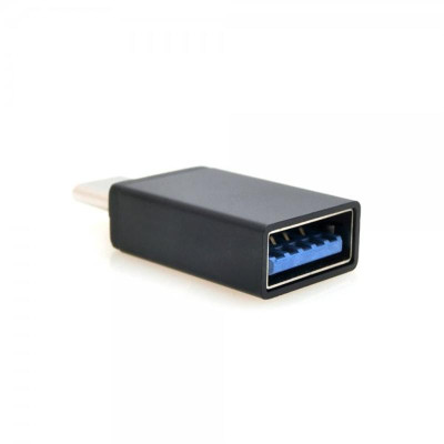 Адаптер Cablexpert USB - USB Type-C V 3.0 (F/M) Black (A-USB3-CMAF-01)