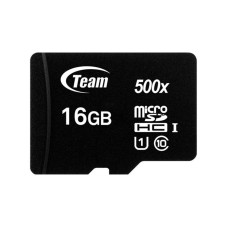 Карта пам`ятi MicroSDHC 16GB UHS-I Class 10 Team Black (TUSDH16GCL10U02)