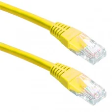 Патч-корд FTP Cablexpert (PP22-1M/Y) cat.5Е, літой, 50u штекер з защелкою, 1м, жовтий